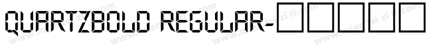 QuartzBolD Regular字体转换